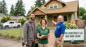 Interior home improvement services in Vancouver, WA with contractor inspecting renovation site